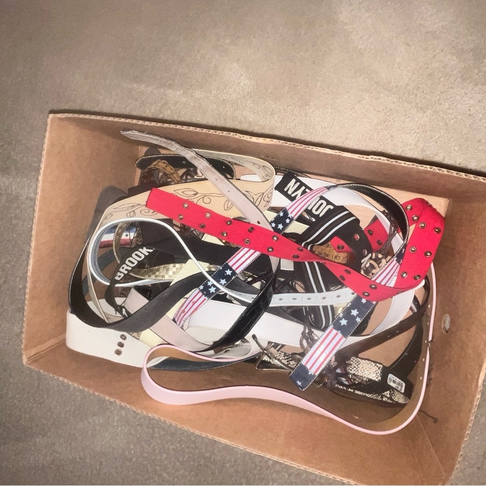 Assorted Colorful Belts Collection
